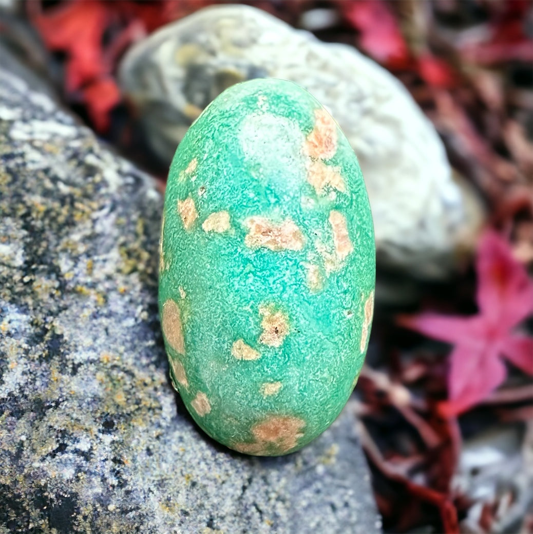 Rare quality genuine cabochon turquoise.