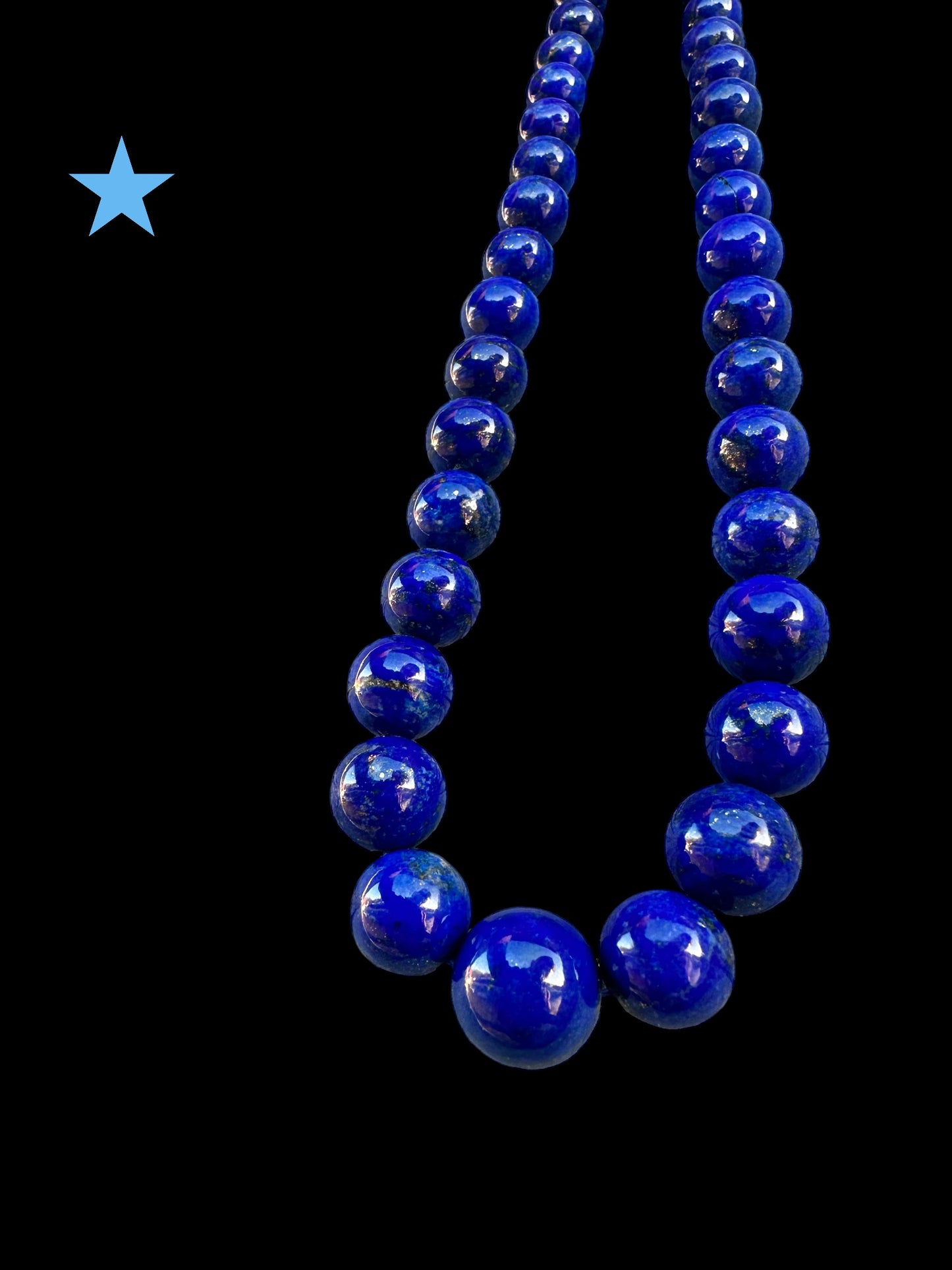 Lapis lazuli beaded necklace