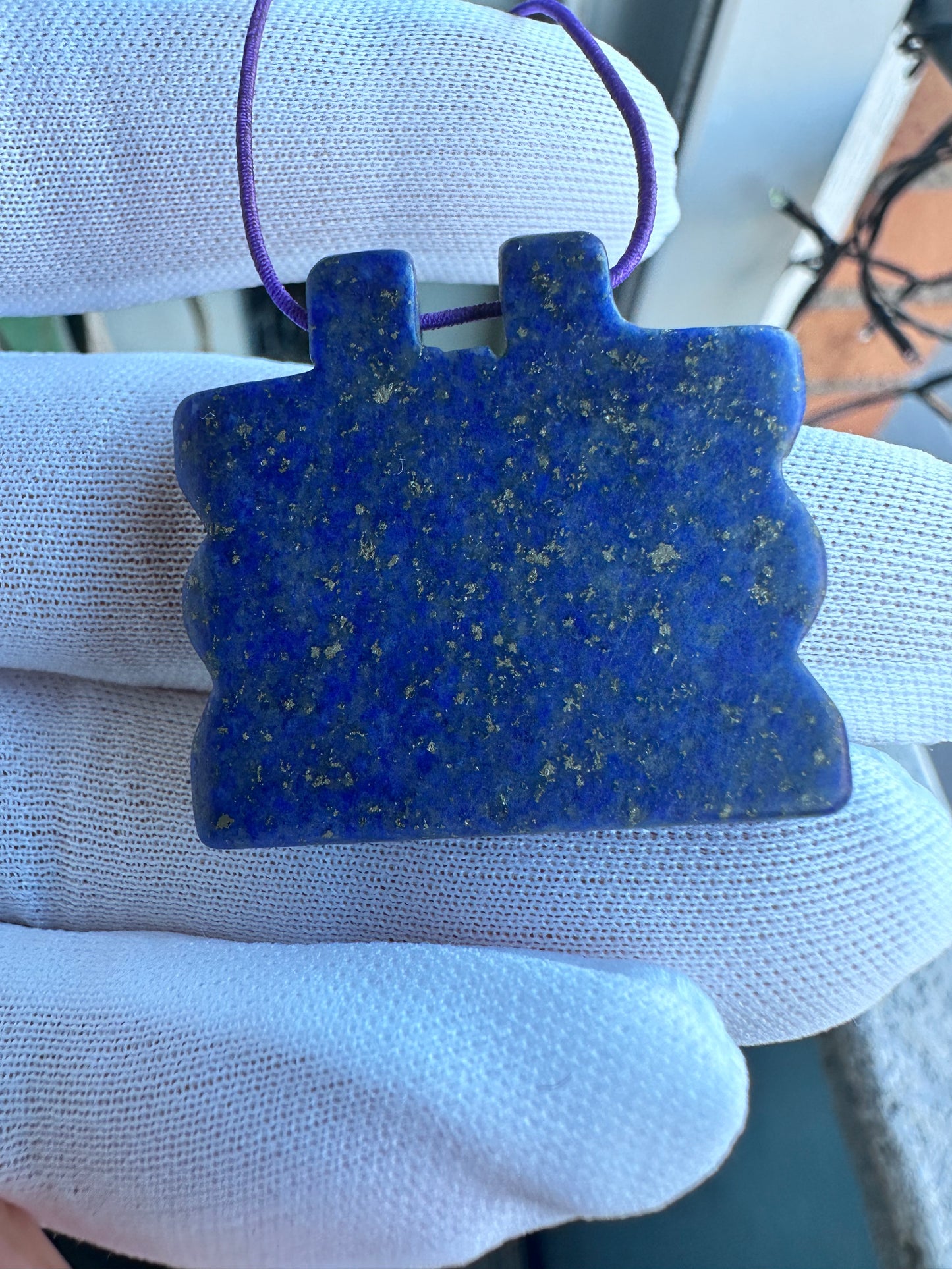 High quality vintage lapis lazuli pendant